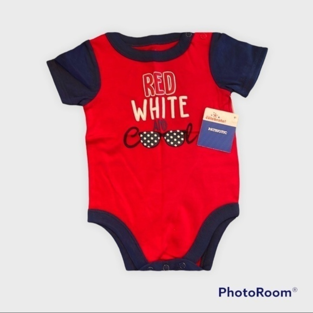 Red white and cool onesie 074